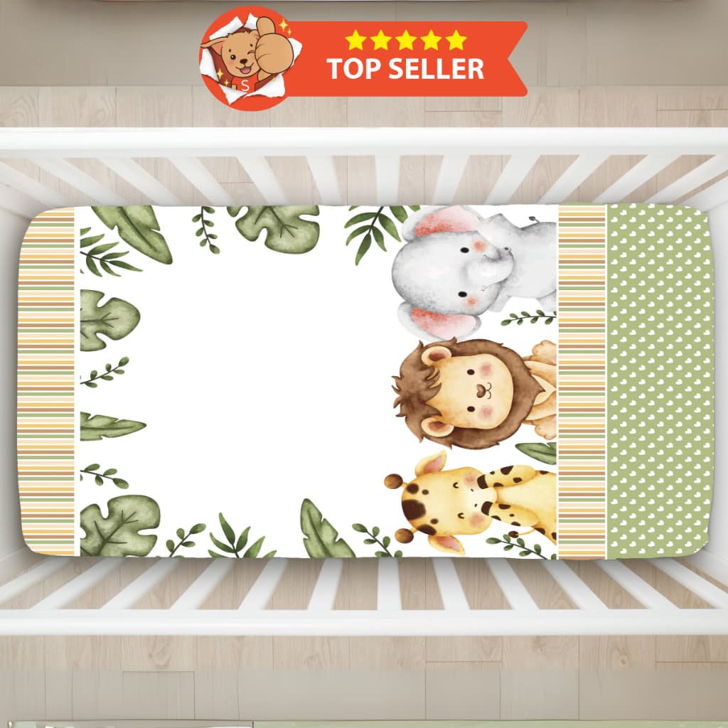 Lençol Estampado Para Berço (1,30 X 0,70 X 0,12cm) Quarto, Bebê, Decoração, Baby