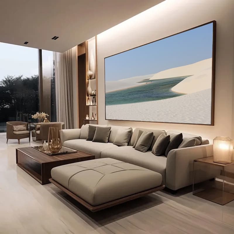 Quadro Decorativo Canvas Duna Lençóis Maranhenses Paisagem Horizontal
