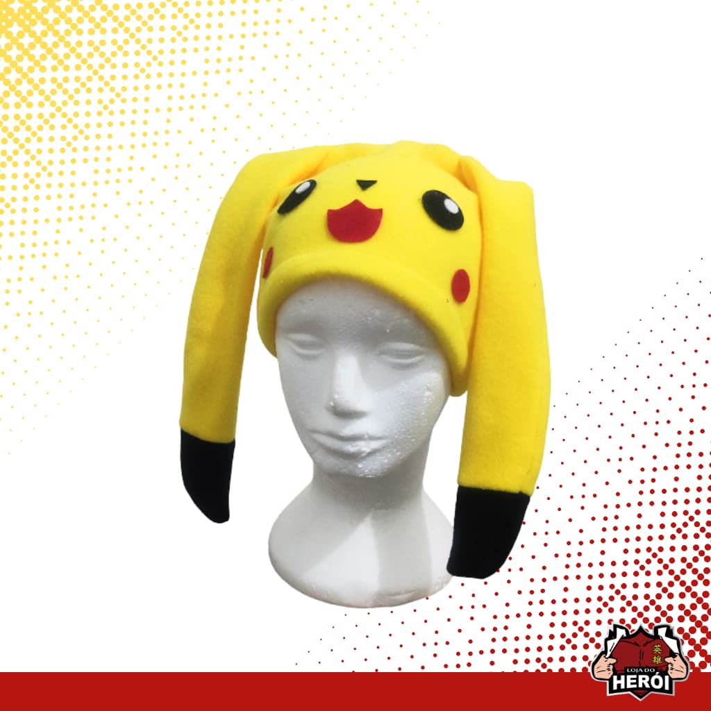 Toucas de Pelúcia - Pokémon - Pikachu - Ivy - Gorro - personalizado - anime