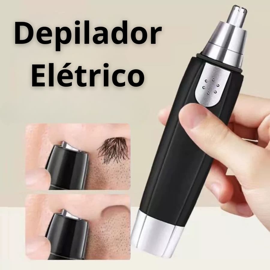 Depilador Elétrico Removedor de Pelos para Nariz e Orelhas