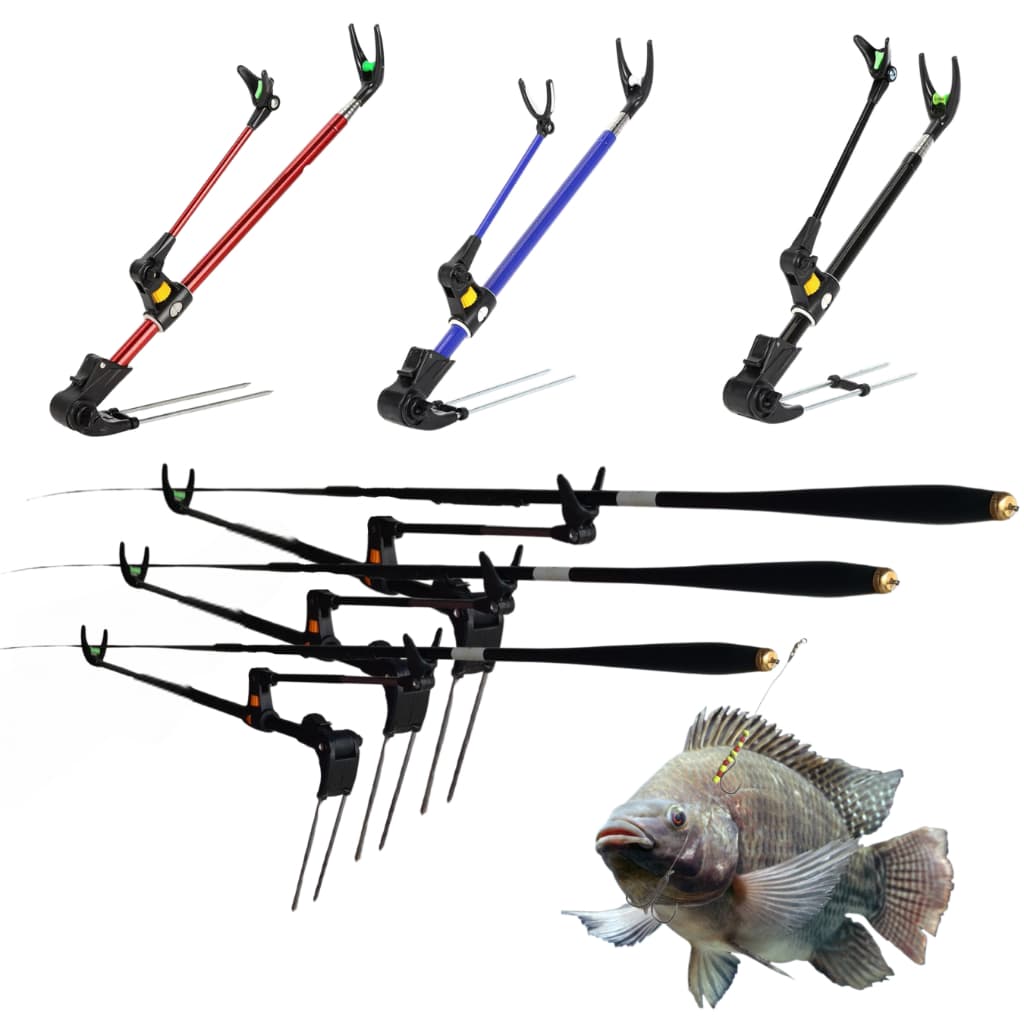 Novo Suporte Para Vara Pesca Telescopio Ultra Light Para Pesqueiro Barranco Ação Rapida, Rela Tilápia Na Batida Promoção