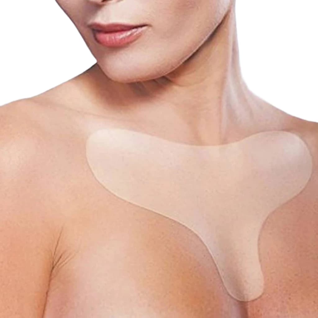 Adesivo Anti Rugas Para Decote Colo Reutilizável Silicone Pad Sono Estimulador