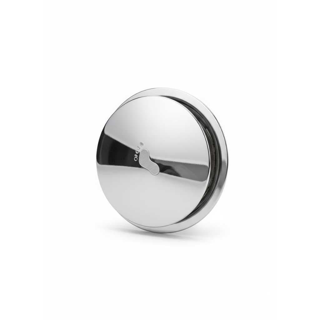 Ralo Click Inox Redondo com Acionamento por Pressão