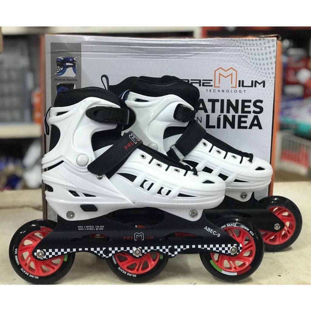 Patins inline Roller 3 Rodas  Profissional Rodas 100 Mm colors