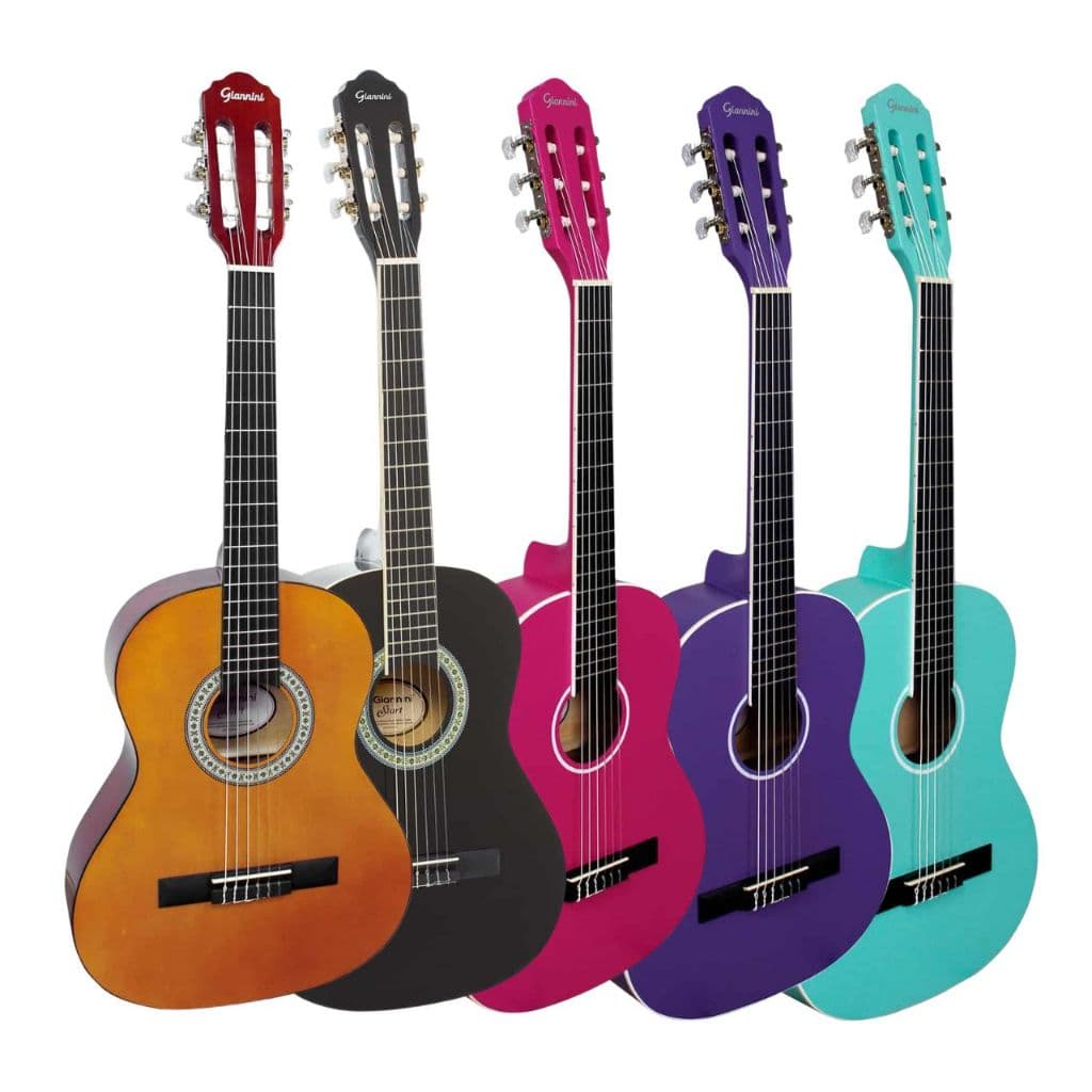 Violão Giannini N6 3/4 Nylon Clássico Acústico 6 Cordas Natural Preto Rosa Roxo Azul Original