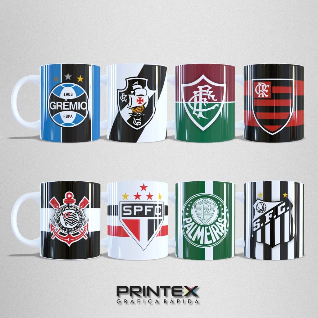Caneca de Time com Nome – Presente Personalizado para Torcedores ou família