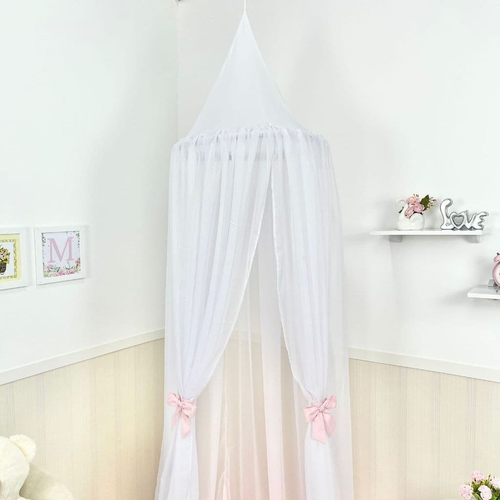 Tenda Infantil Mosquiteiro com Tapete 1m Quarto Decoração 2,40m