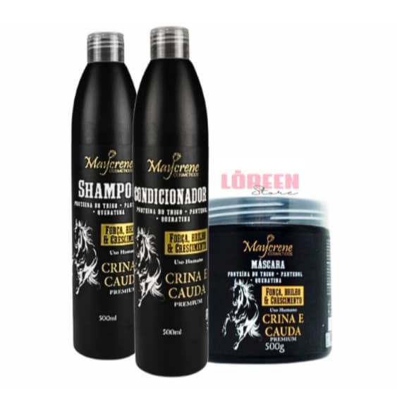Linha Capilar Maycrene Crina e Cauda – Força e Brilho