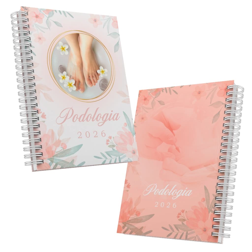 Agenda Personalizada Capa Dura Para Podóloga - Podologia