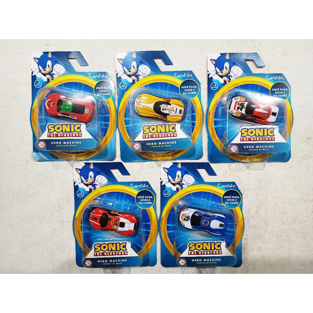 Carrinhos Sonic Hedgehog Hero Machine Escolha O Seu Candide