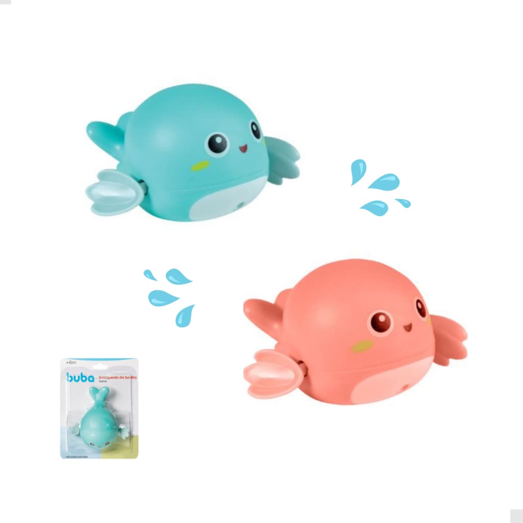 Brinquedo de banho Buba para bebe Baleia
