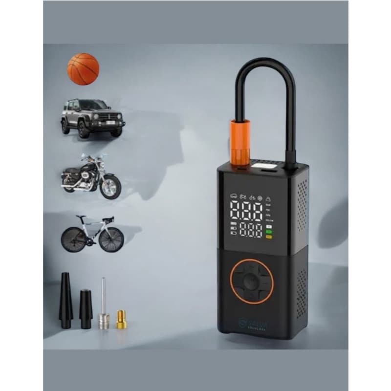 Calibrador Portátil Mini Compressor Encher Pneu Bomba De Ar