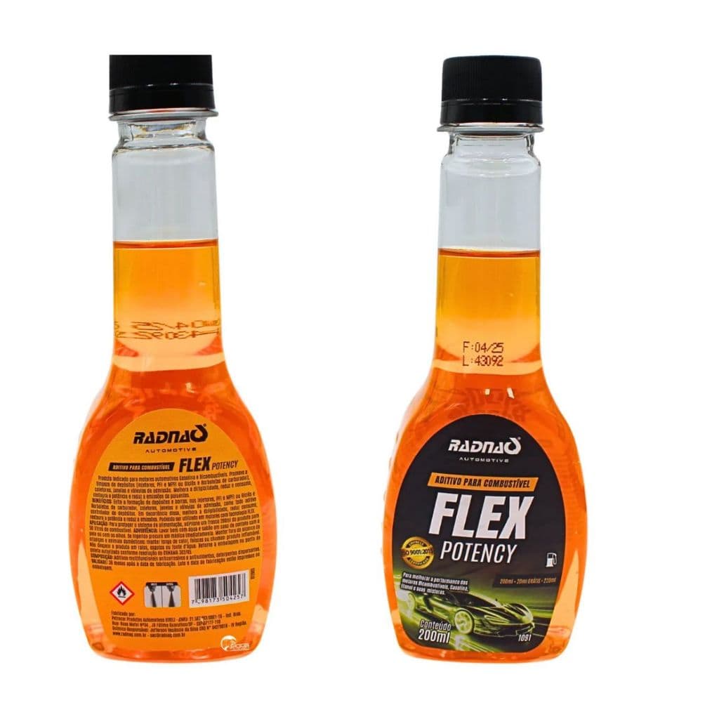 Aditivo Flex Radnaq 200ml Para Gasolina Etanol