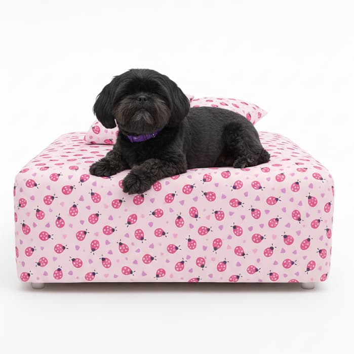 Kit 2 Lençóis com elástico para cama cachorro e gato pet 100cmX100cmX24cm