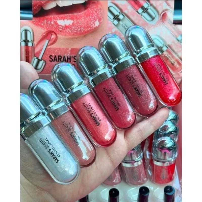 Brilho Labial Sara beuty Sarah s Beauty Gloss Labial Hidratante S6131