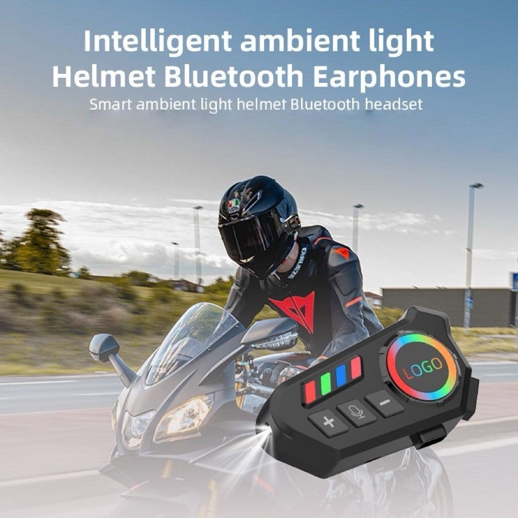 Headset Bluetooth para Capacete de Moto com Comando de Voz
