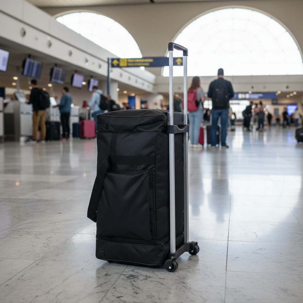 Mala De Viagem Gigante Com Rodinhas Duplas E Haste De Alumínio
