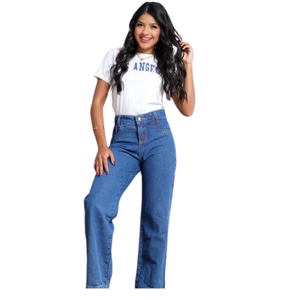 Calça Wide Leg feminina infantil juvenil do 10 ao 16