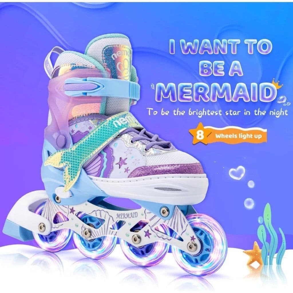 Patins Infantil Roller Inline Atacado Ajustável Com Luz De Led Criança Várias Cores Promoção nov