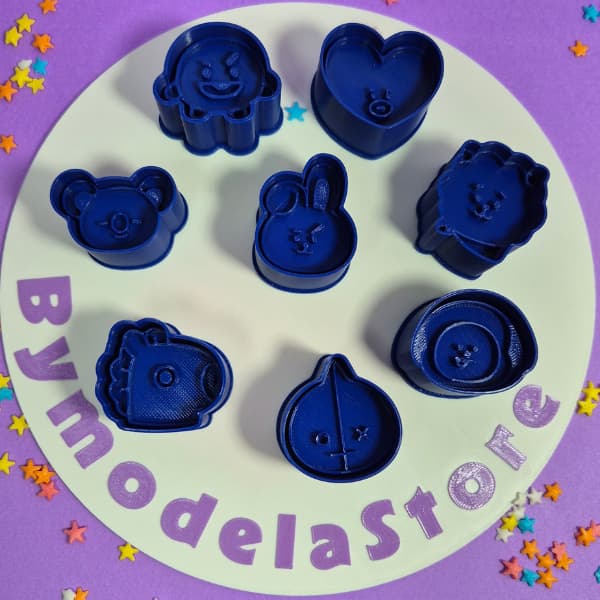 Ejetor Carimbos Modelador De Doces/Brigadeiro  B21 Mascotes do BTS
