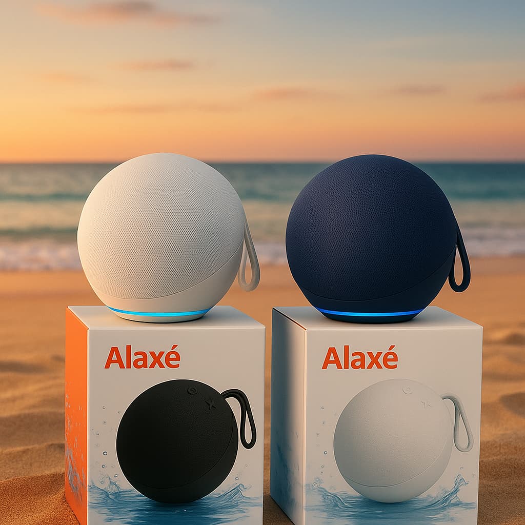 [Original] Caixa de Som ALAXE Bluetooth com Comando de Voz por App Som Potente de Alta Qualidade