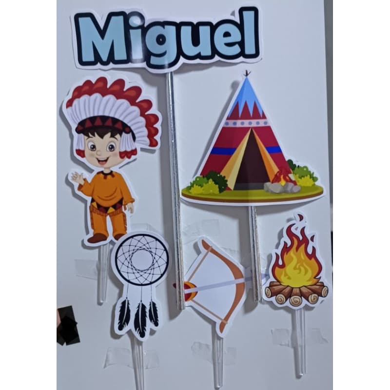 Topo de Bolo Personalizados Indio