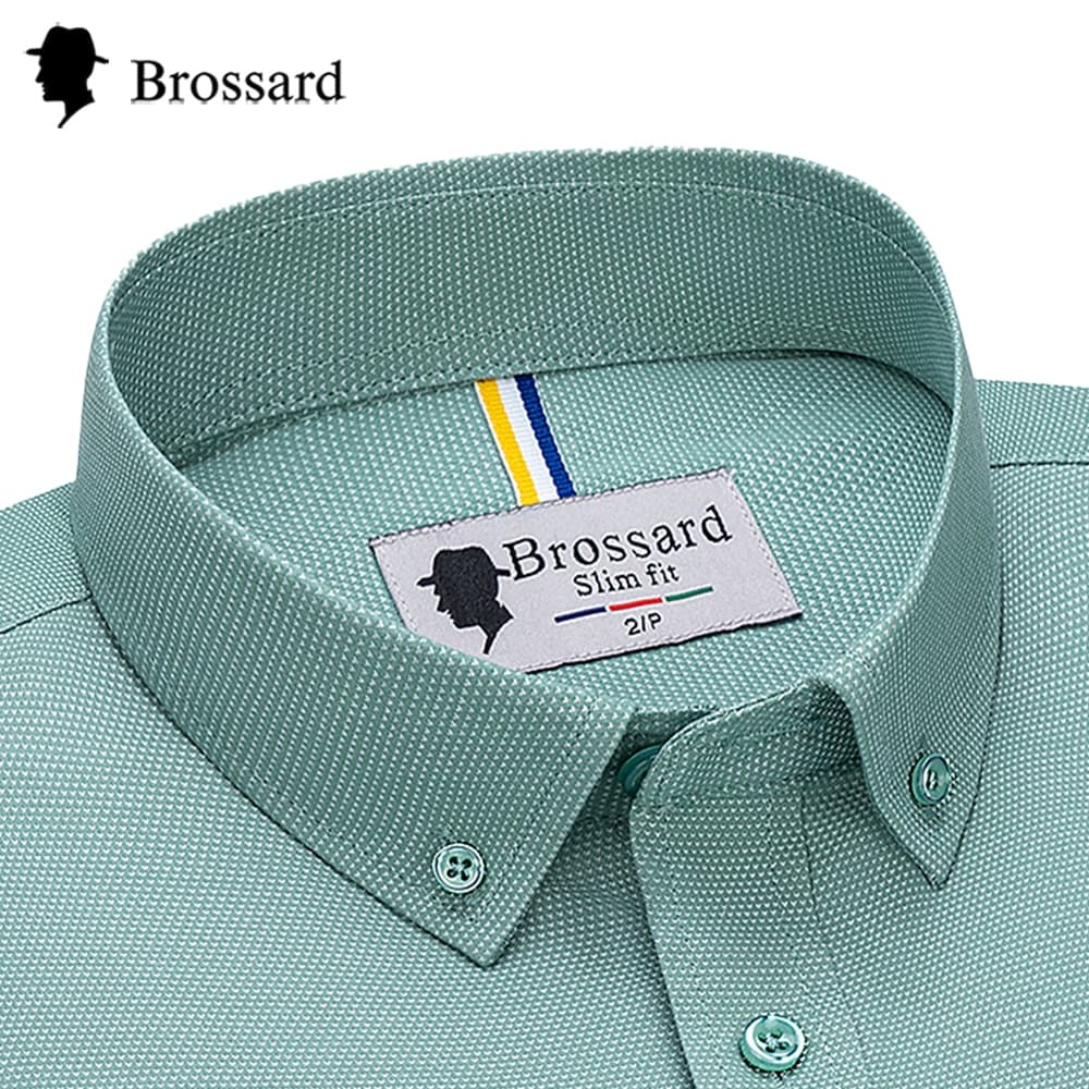 Camisa Social Masculina Brossard - Premium e Elegante para Trabalho, Dia a Dia e Look Casual