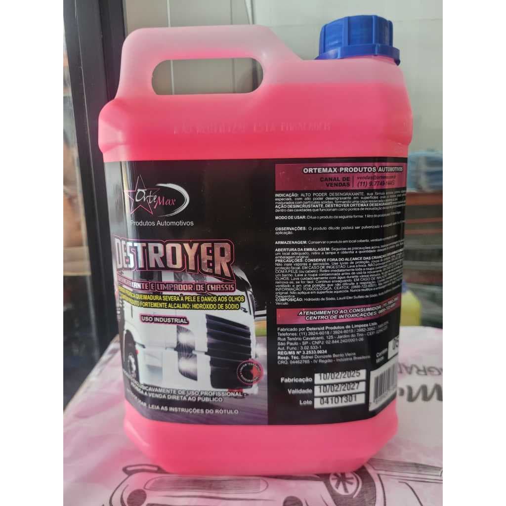 Solupan Concentrado Desengraxante Limpeza Pesada 1:10 5 Litros - Ortemax