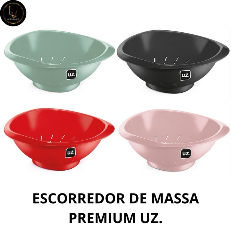 Escorredor de Massa Premium Sólido UZ.