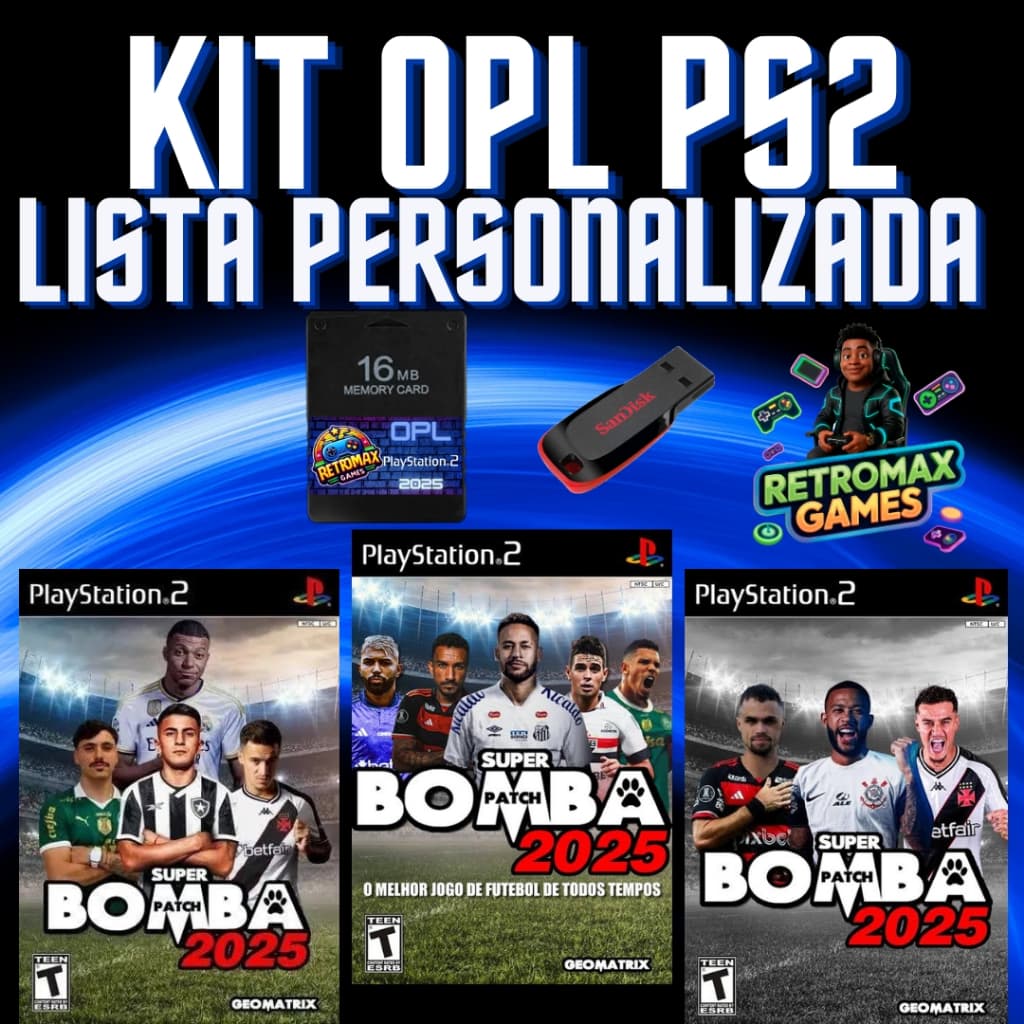 Memory Card OP L + Pendrive Plugue e Jogue Escolha o seu