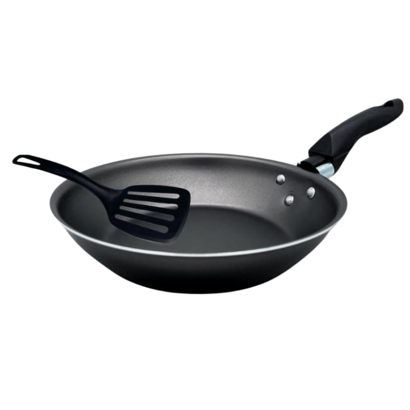 Frigideira Francesa Antiaderente Teflon 22 Cm Cor Preta