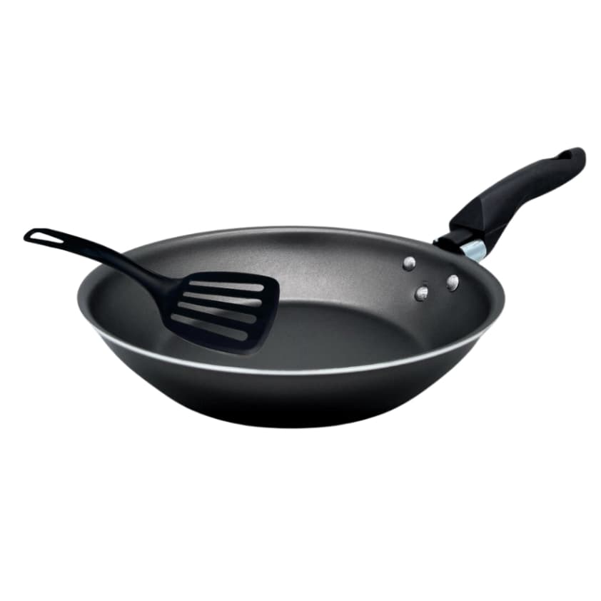 Frigideira Francesa 18 cm Antiaderente Teflon com Espátula Cor Grafite
