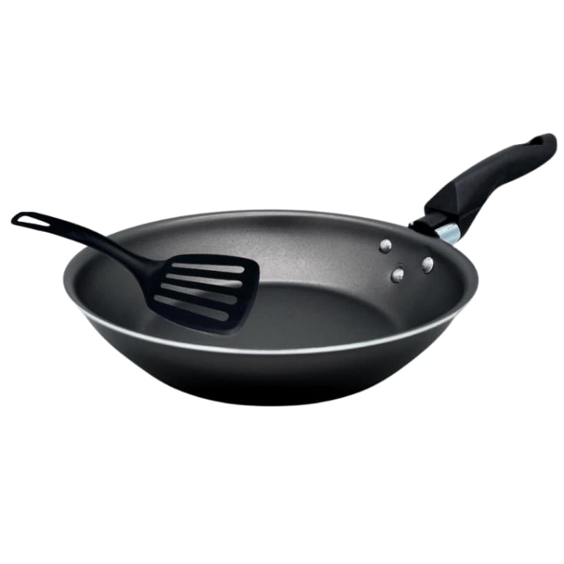 Frigideira Francesa Antiaderente Teflon com Espátula Cor Grafite 16 cm