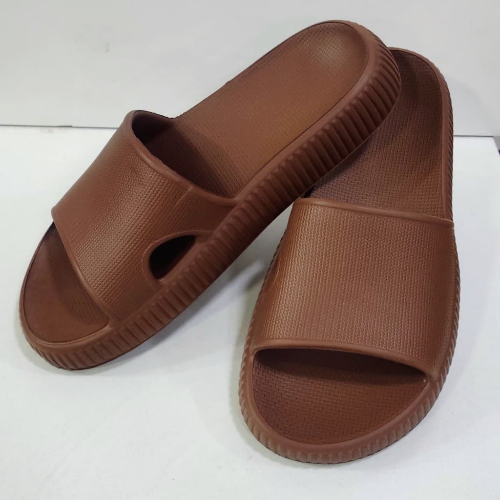 Chinelo Nuvem Adulto em borracha muito macia - 100% E.V.A. ORIGINAL Macio Flexível - nova cor MARROM