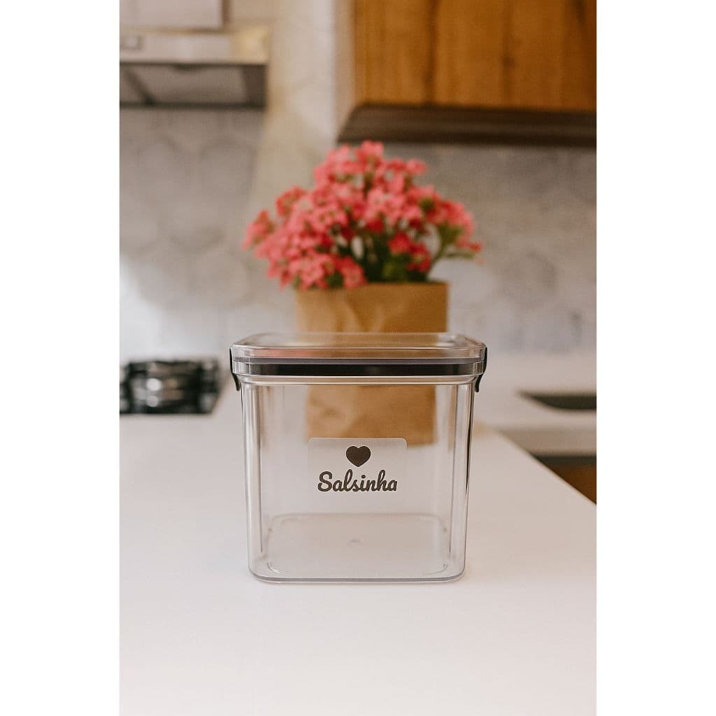 Pote Organizador de Ervas e Verduras Personalizado – 460ml ou 700ml