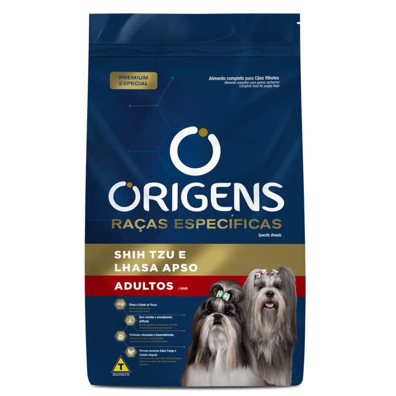 Granel Ração Origens Raças Específicas Shitzu e Lhas Apso Adulto 1 kg