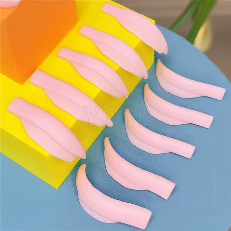 5 Pares Molde Anatômico Lash Lifting Autocolante Para Cílios