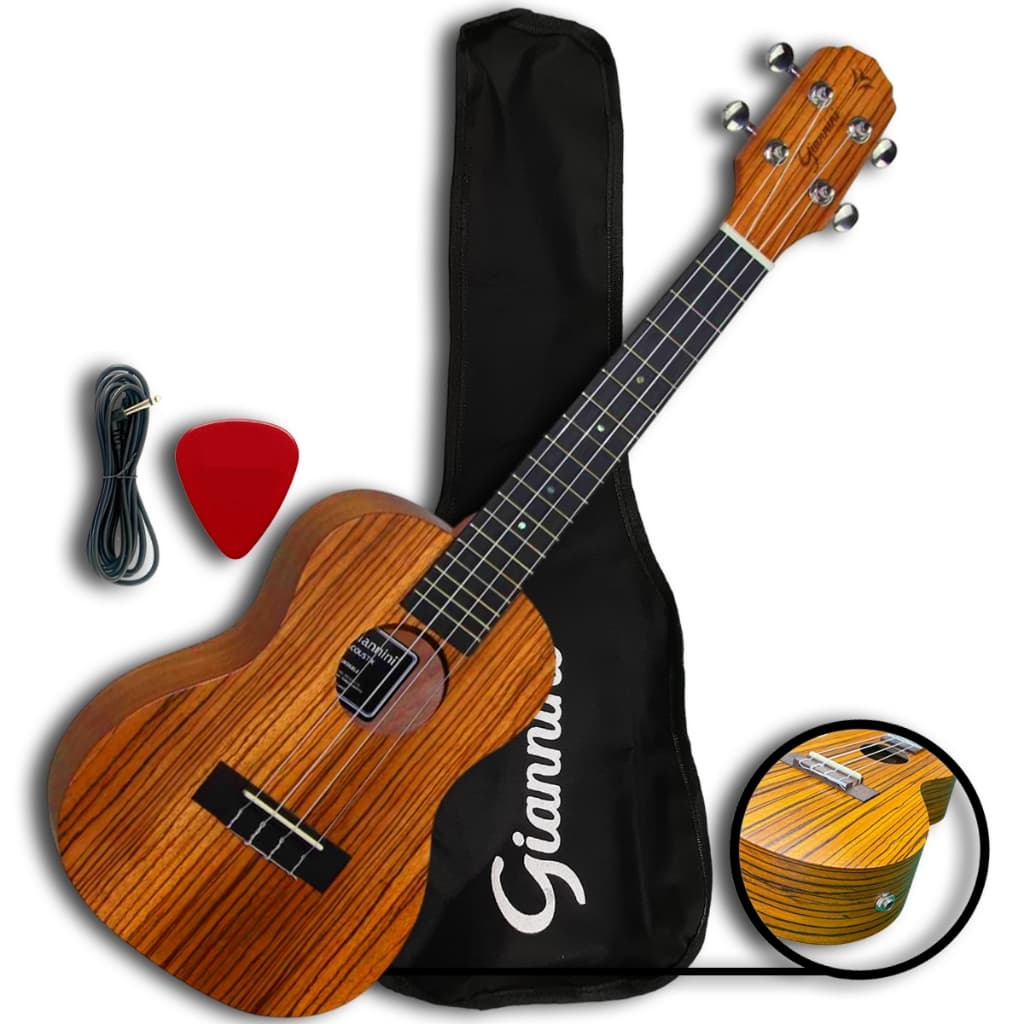 Ukulele Concert Giannini GUK23 Eletroacústico Kit Com Capa