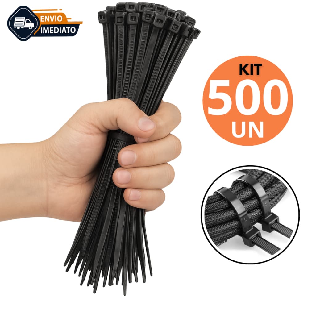 Abraçadeiras de Nylon 30cm Enforca Gato Cinta Plástica Alta Resistência Forte
