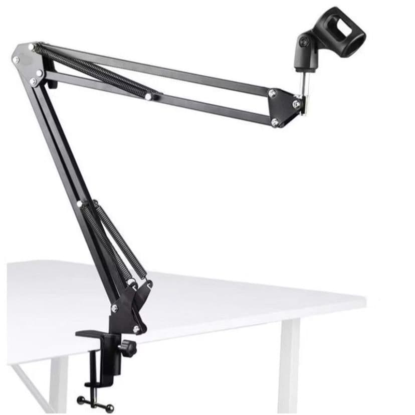 Braço Suporte Pedestal De Mesa Articulado Para Microfones