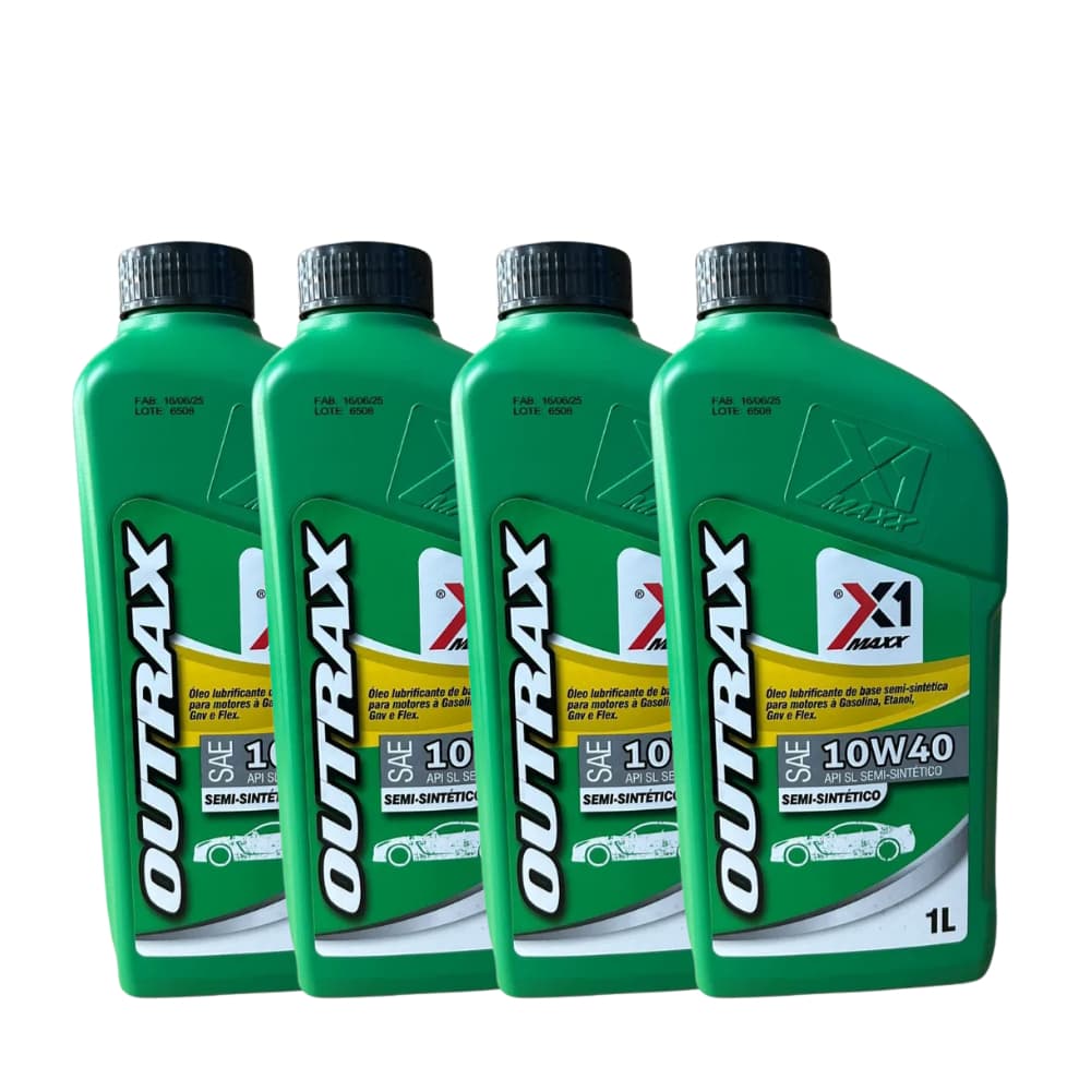 KIT Oleo 4 Litros 10W40 Óleo Lubrificantes Semi sintetico Para Motor CArros Veiculos Barato Novo