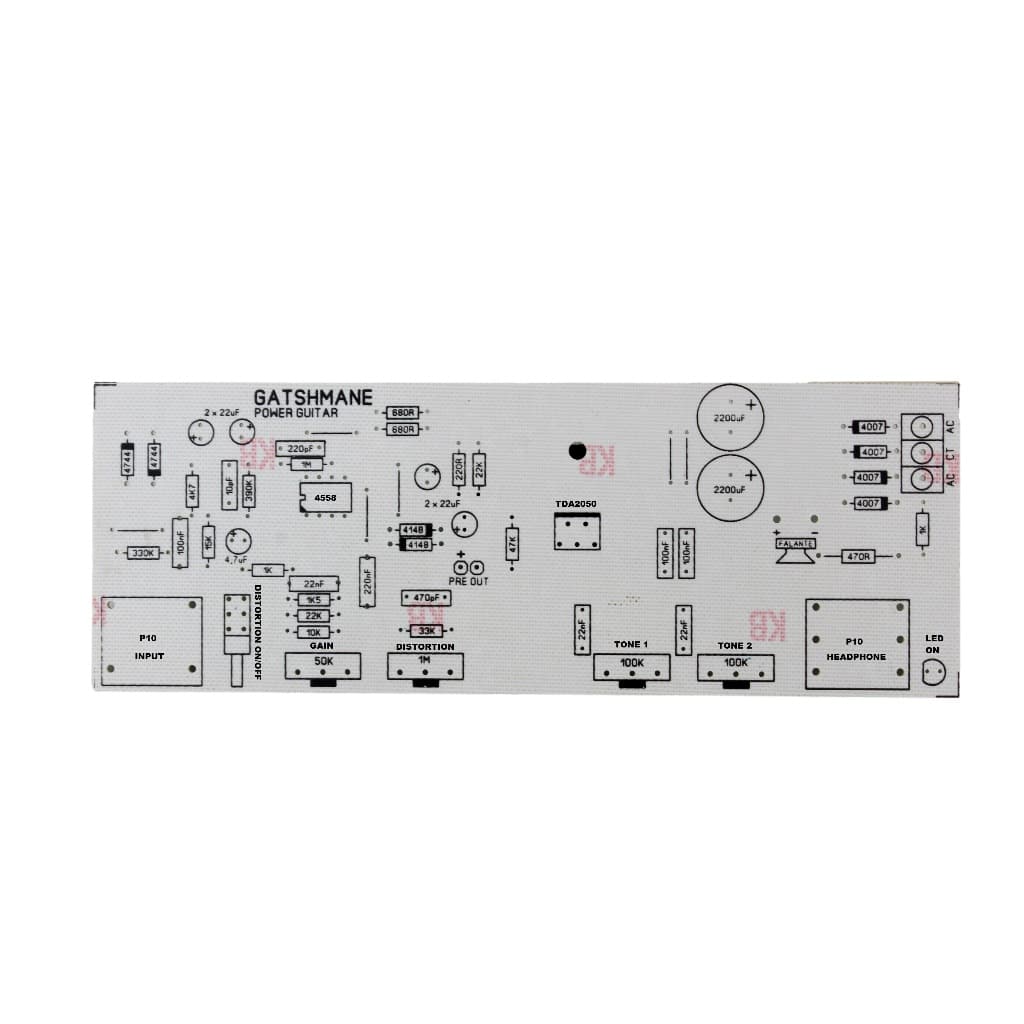 Placa Amplificador Para Guitarra Com Distorção