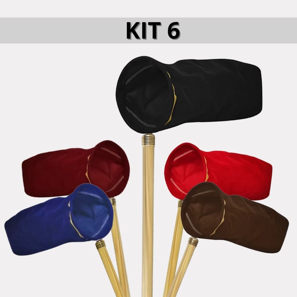 Kit Com 6 Salvas P/ Coletas De Ofertas E Dízimos Em Igrejas