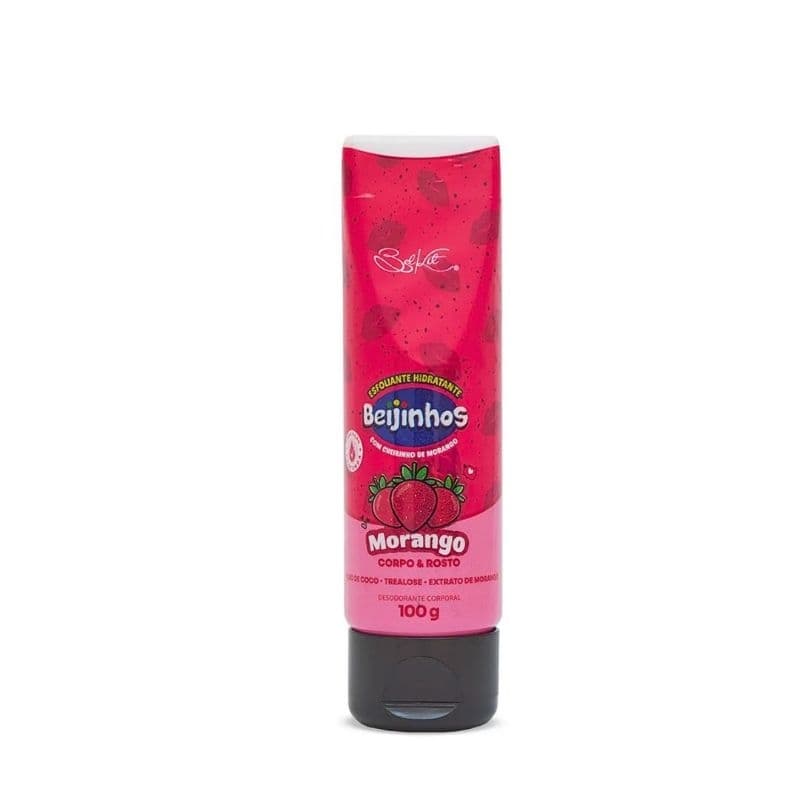 Esfoliante Hidratante Bisnaga Beijinhos Morango 100g - Belkit