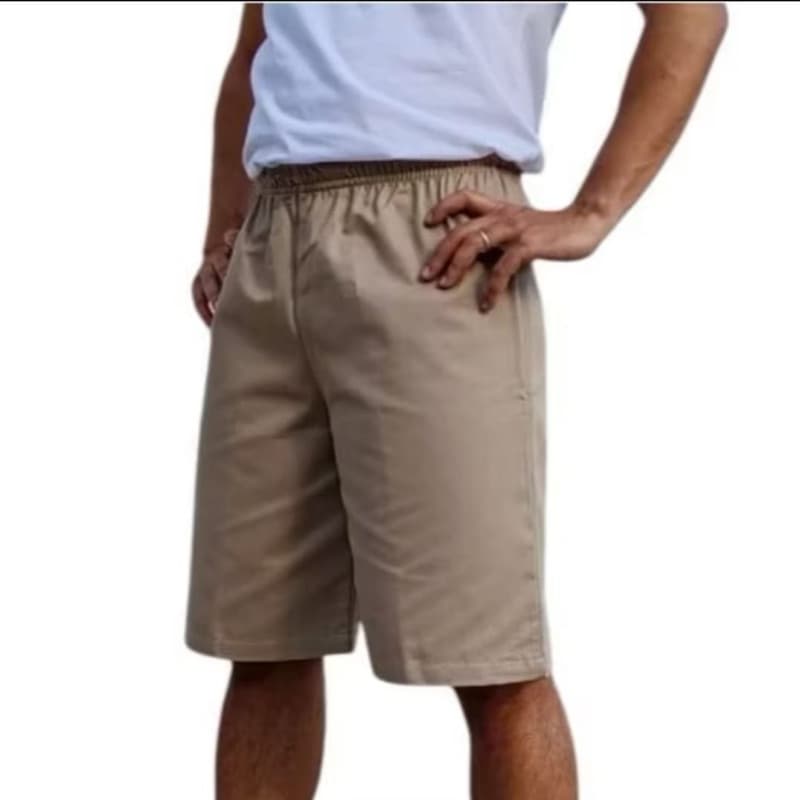 Bermuda CDP Brim Masculino / Unissex CDP Básico - Sem Cordão e Sem Bolso Detento Presidiário