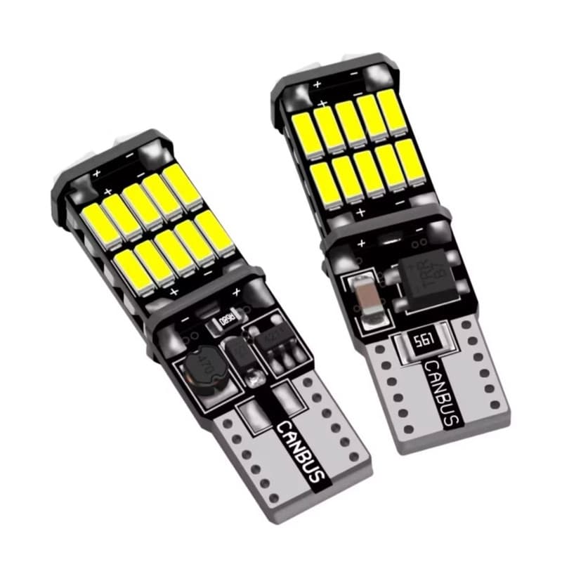 Par de Pingo T10 Lampada Super Led Canbus  Farolete Efeito xenon 6500k