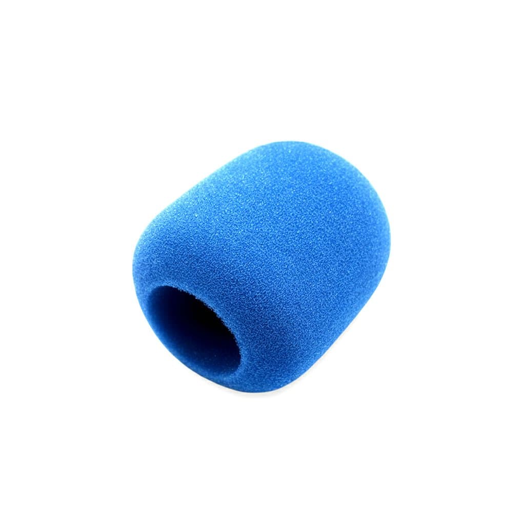 Espumas Protetora Universal Microfone Com e Sem Fio Pop Filter Tipo SM58  Azul