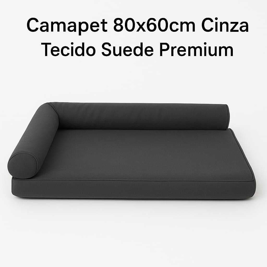 🐶 CAMA PET PREMIUM M/G – 80x60cm Conforto, elegância e proteção que seu pet merece!