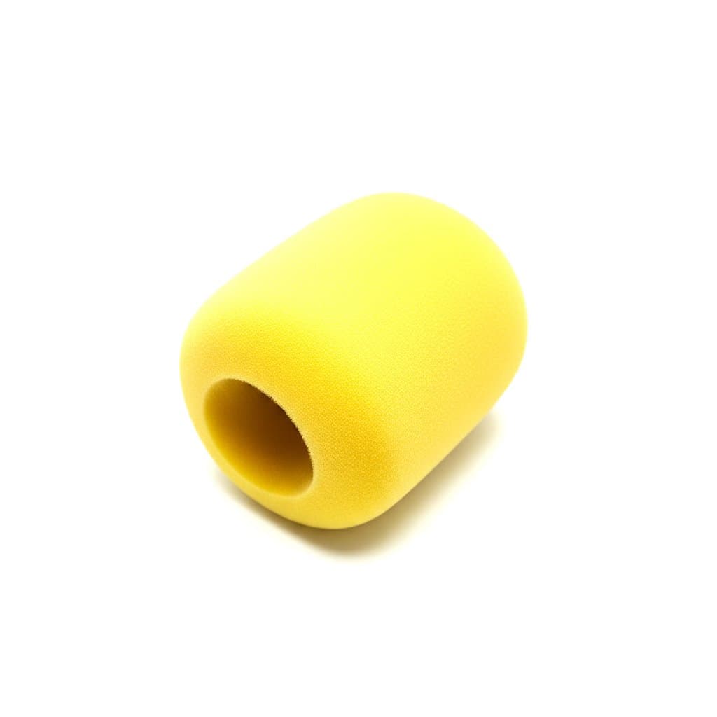 Espumas Protetora Universal Microfone Com e Sem Fio Pop Filter Tipo SM58 Amarela