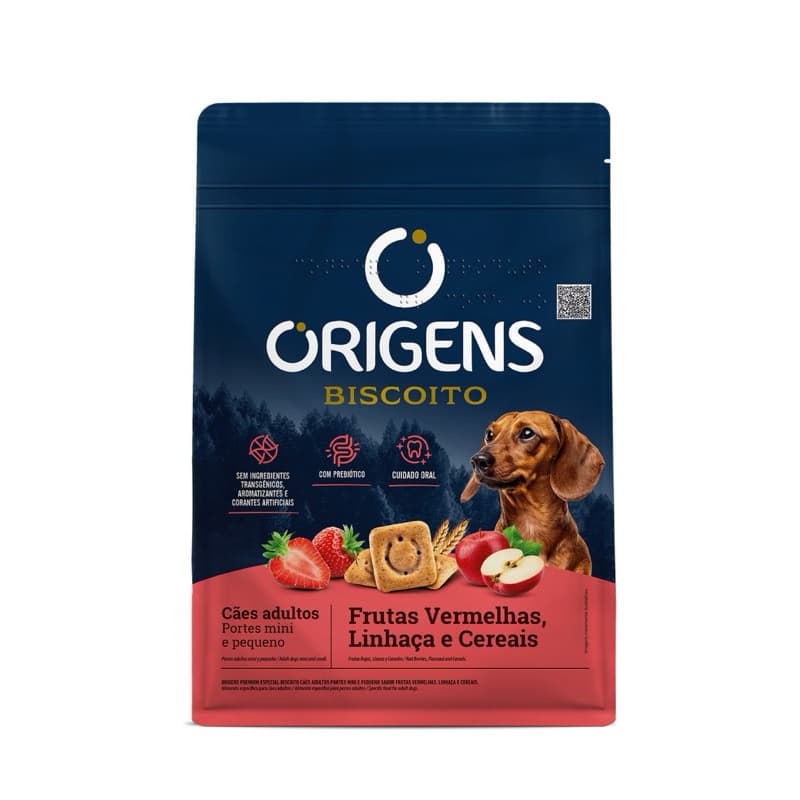Biscoito Para Cães  Sabor Frutas Vermelhas, 400g Origens
